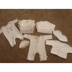 Small unisex baby bundle all mamas and papas, boots or mothercare
