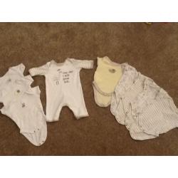 Small unisex baby bundle all mamas and papas, boots or mothercare
