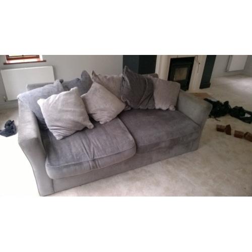 Large silvery grey sofa bed - FREE