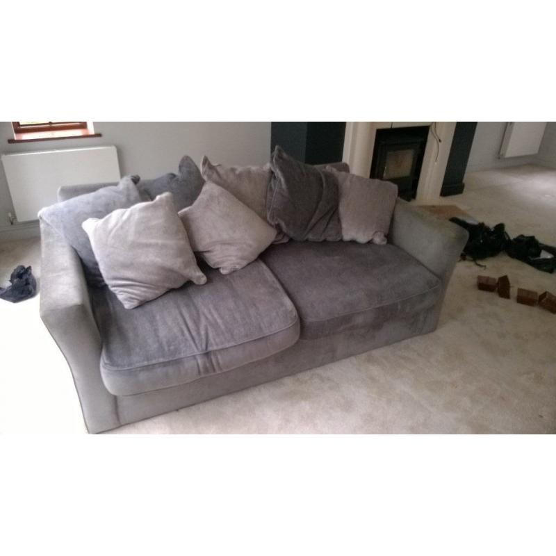 Large silvery grey sofa bed - FREE