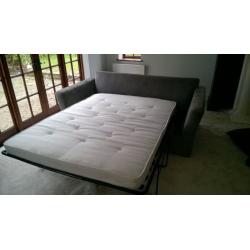 Large silvery grey sofa bed - FREE