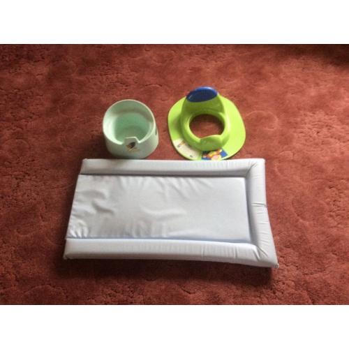 Changing mat, Toilet trainer and pottie