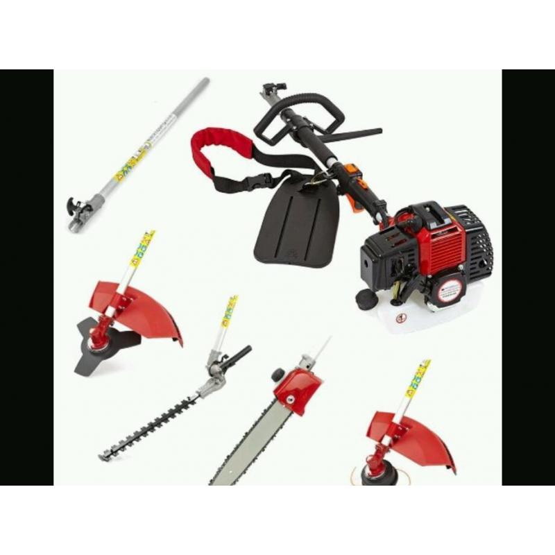 2 stroke petrol chainsaw and multi tool