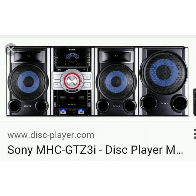 Sony hifi mp3 3xcd tuner 400W stereo