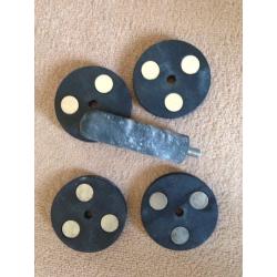 Iron master Dumbbells 56kg kit plus 500g fractal plates