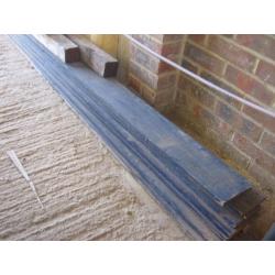 Pine planks and fence posts