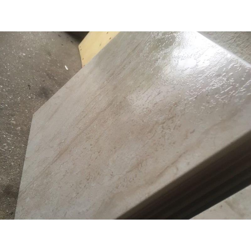 Cream floor tiles