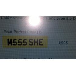 Private Cherished Registration - M555 SHE