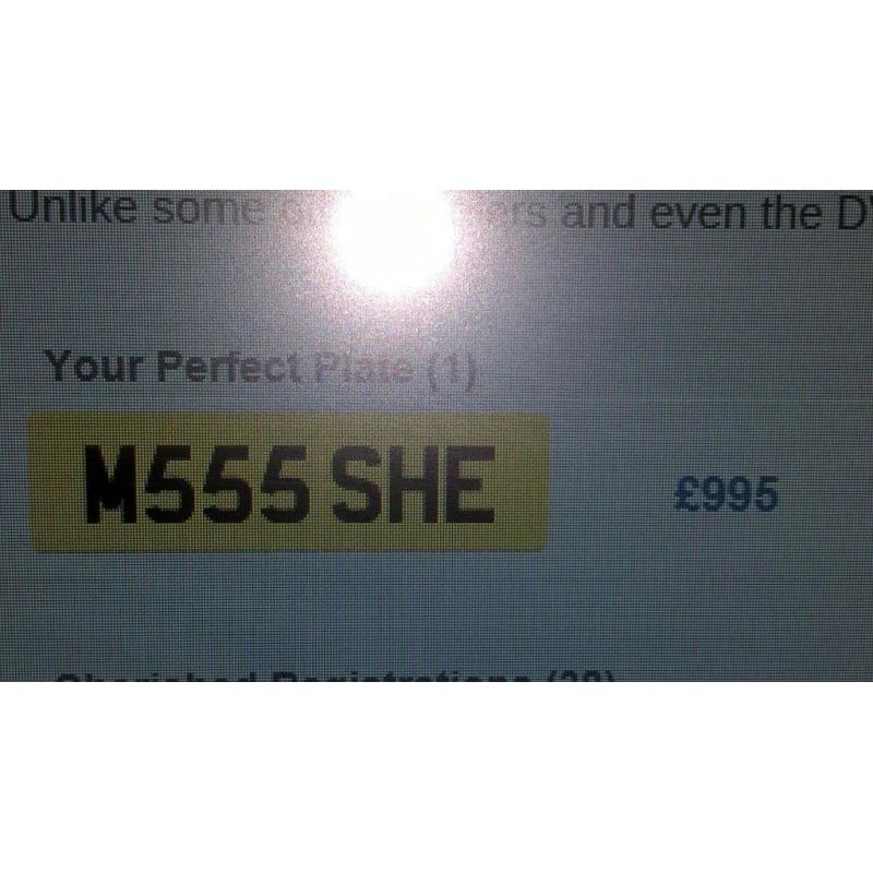 Private Cherished Registration - M555 SHE