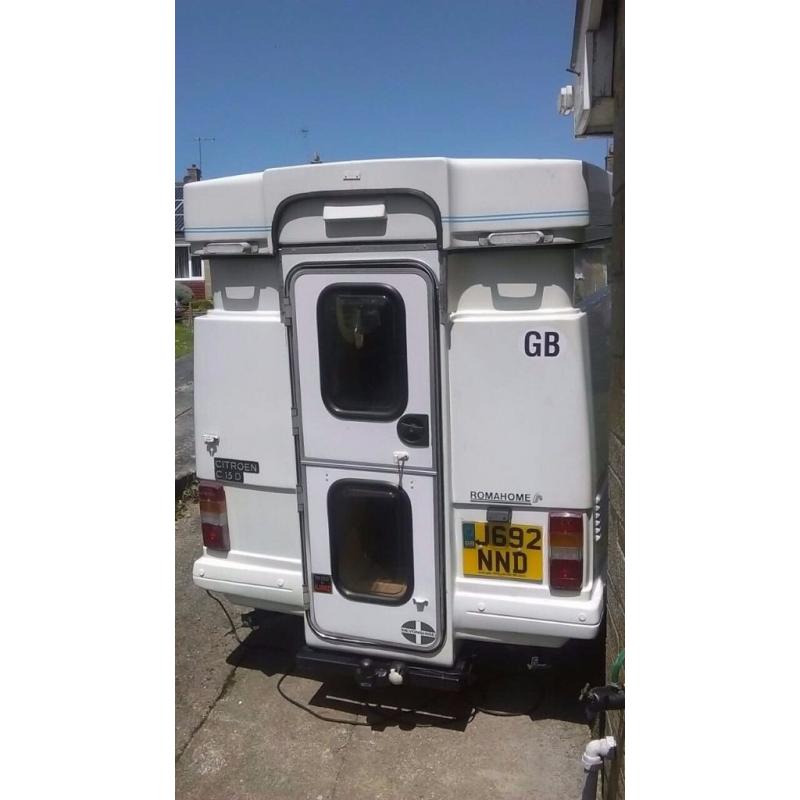 Citroen Romahome hylo campervan 1991. long MOT, Cooker, Fridge , good condition for year .