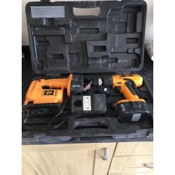 JCB battery operated jigsaw and combi drill pack