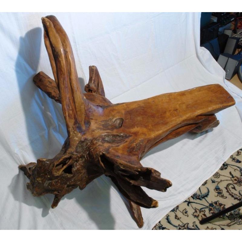 Stunning Beautiful Unique Driftwood Sculpture Seat Bench Stool Coffee Table