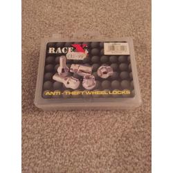 Race X anti theft locking wheel nuts *new*