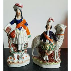Staffordshire flatbacks ornaments