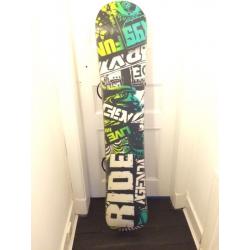 Ride Agenda snowboard, bindings & bag