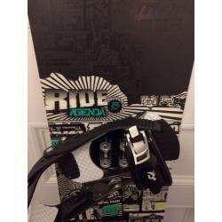 Ride Agenda snowboard, bindings & bag