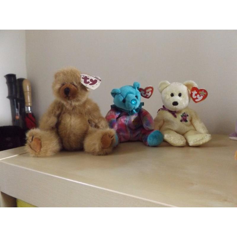 TY toys and vintage monkey
