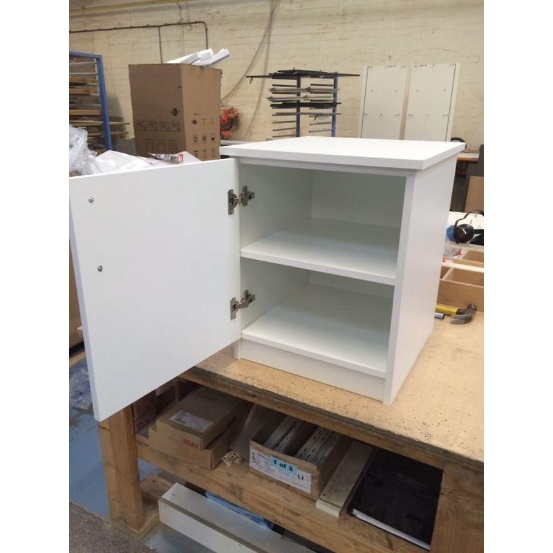 New White Bedside Cabinets