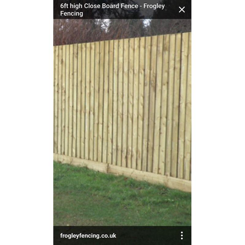 6ft fenceing boards