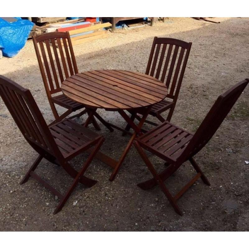 Garden table and chairs
