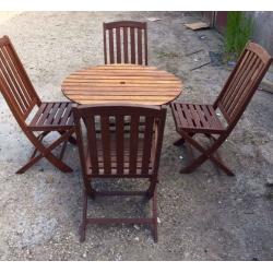 Garden table and chairs
