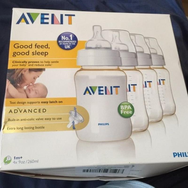 4x 9oz brand new avent bottles