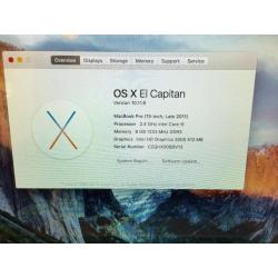 MacBook Pro 13-inch Late 2011 8GB RAM 2.4GHz Intel Core i5 500GB Hard Drive Optical Drive