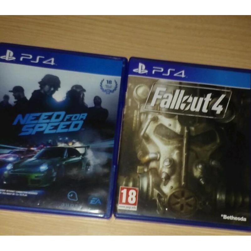 Fallout4 and NFS2015 ps4