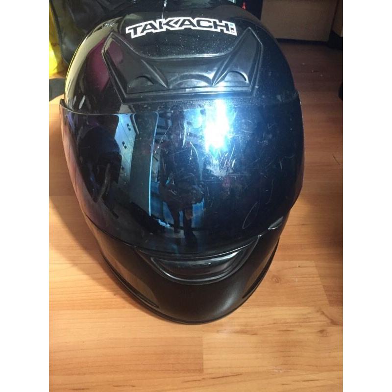 Flip and tinted motorbike helmet 2 helmets