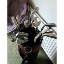 Bag of golf irons