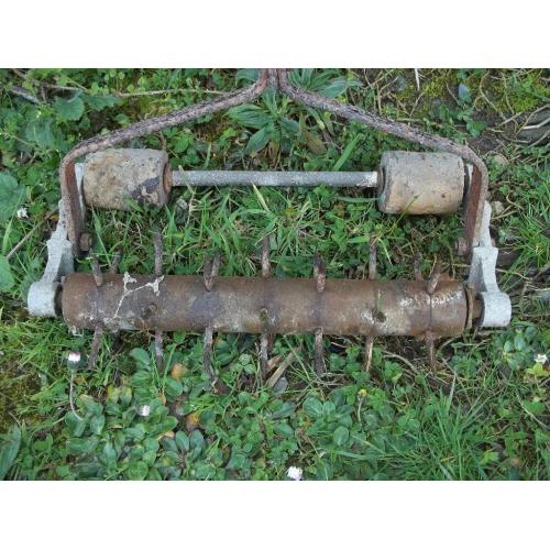 Antique garden lawn spiker