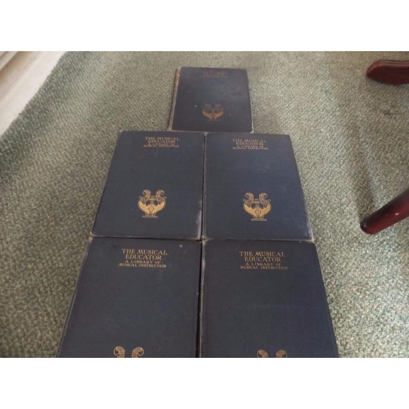 The Musical Educator - 5 volume used books