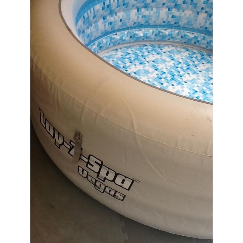 Hi I have the outer leatheroid cover of the lazy spa Vegas hot tub this is brand new in wrapper