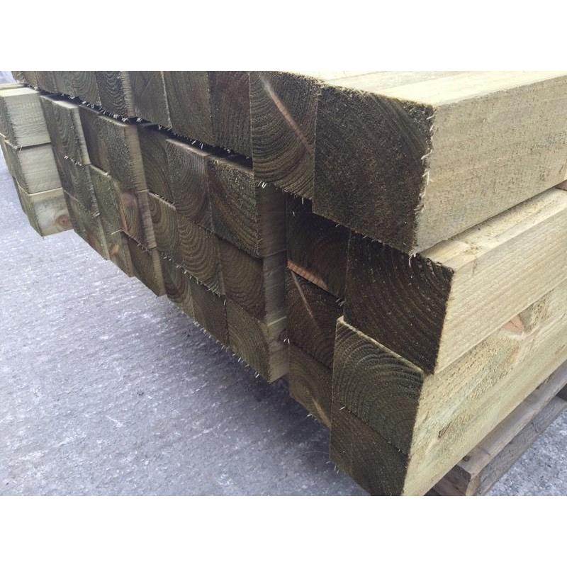 =NEW= PRESSURE TREATED 4"X 4"X 8FT WOODEN/ TIMBER POSTS
