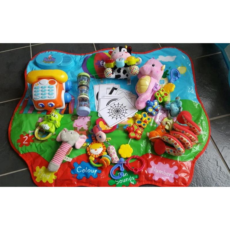 baby toys peppa pig playmat and some others