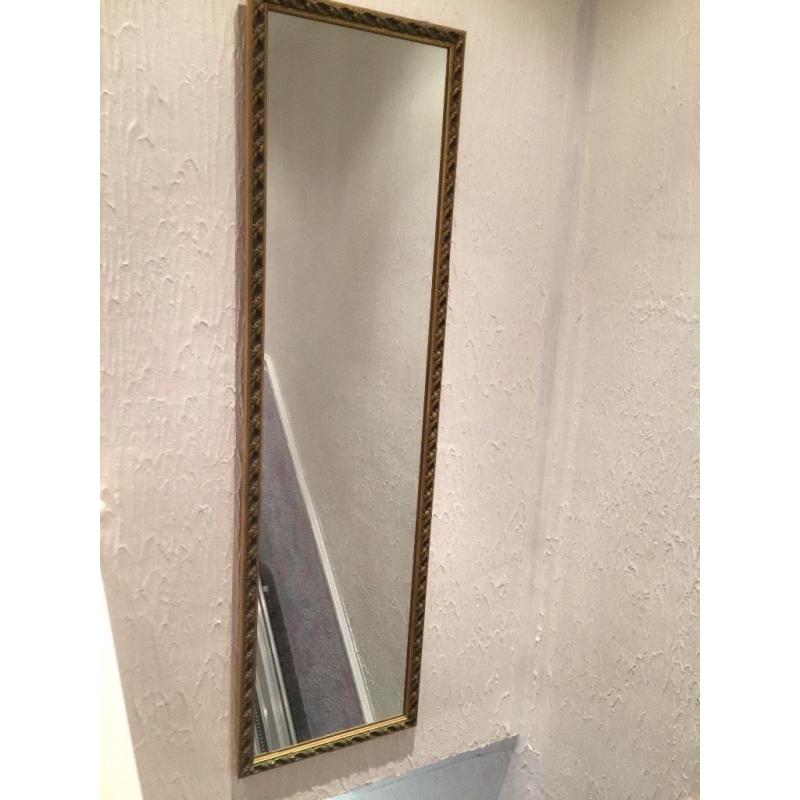 Gold long mirror