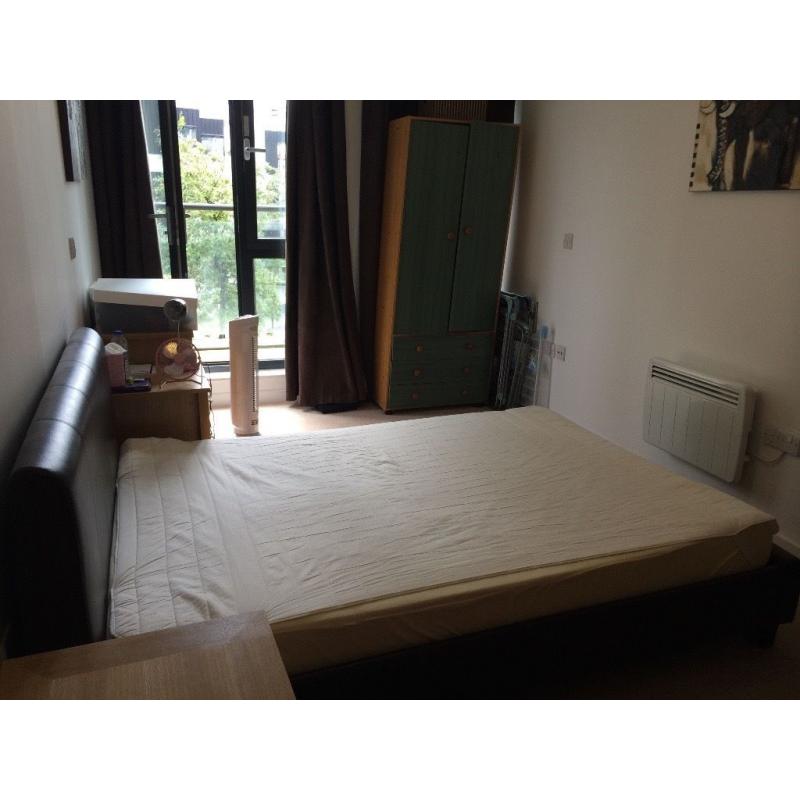 Stylish bed frame and mattress for sale
