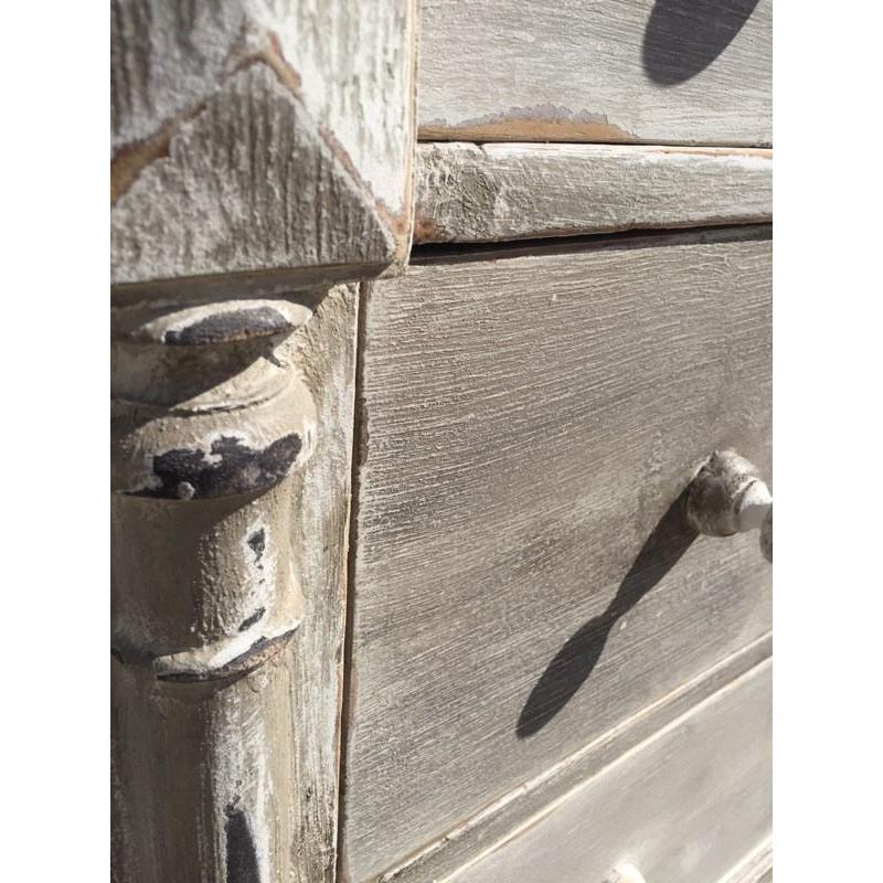 Lovely, French, painted chest of drawers, vintage, antique