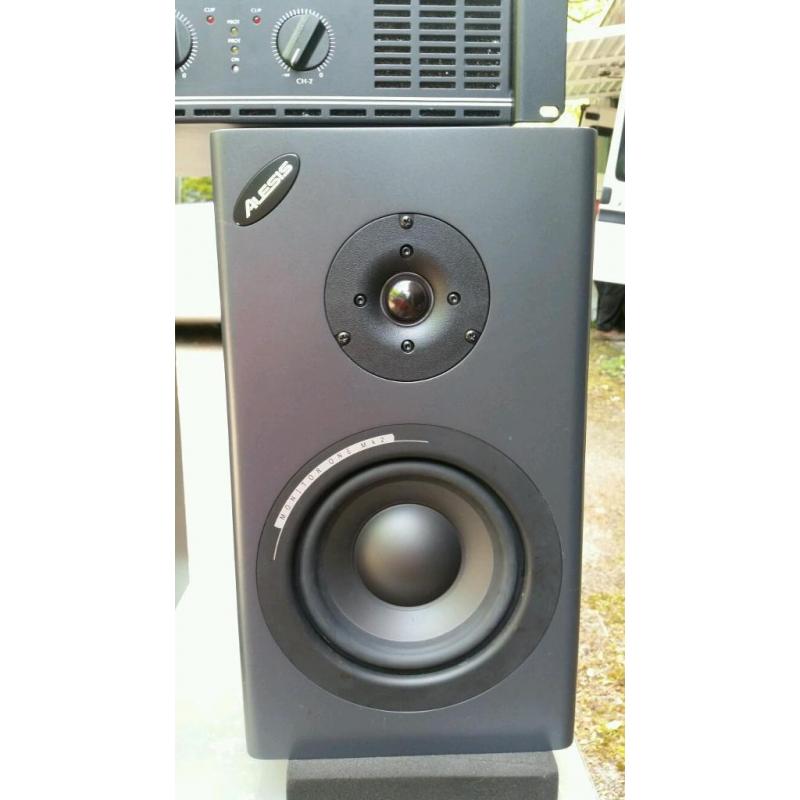 Professional Studio Monitors and Amplifier.