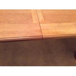 Solid Oak Harveys Dining Table and Chairs 6