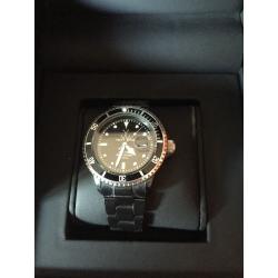 Black TOY watch. Boxed. Excellent condition