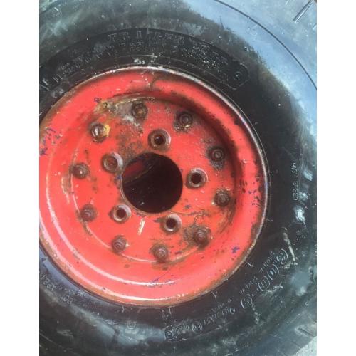 Three trailer tyres with rims - 6.00-9