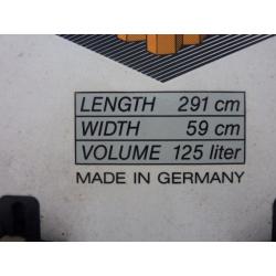 Fanatic Mega Shark 291 windsurfing board plus old Tiga 260 Slalom