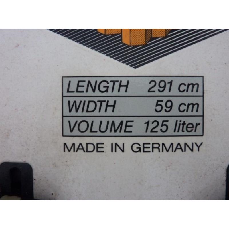 Fanatic Mega Shark 291 windsurfing board plus old Tiga 260 Slalom