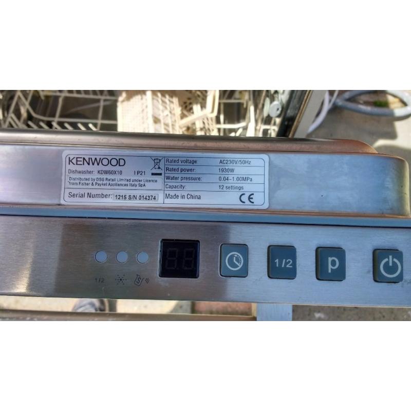 Kenwood full size dishwasher for sale.
