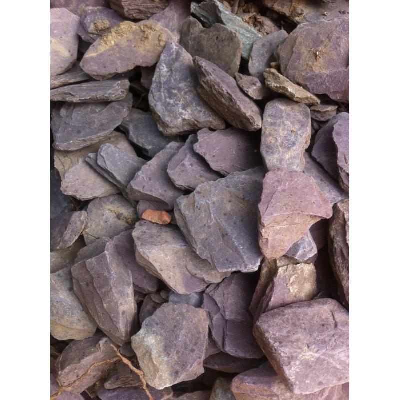 2 massive bags of purple stones