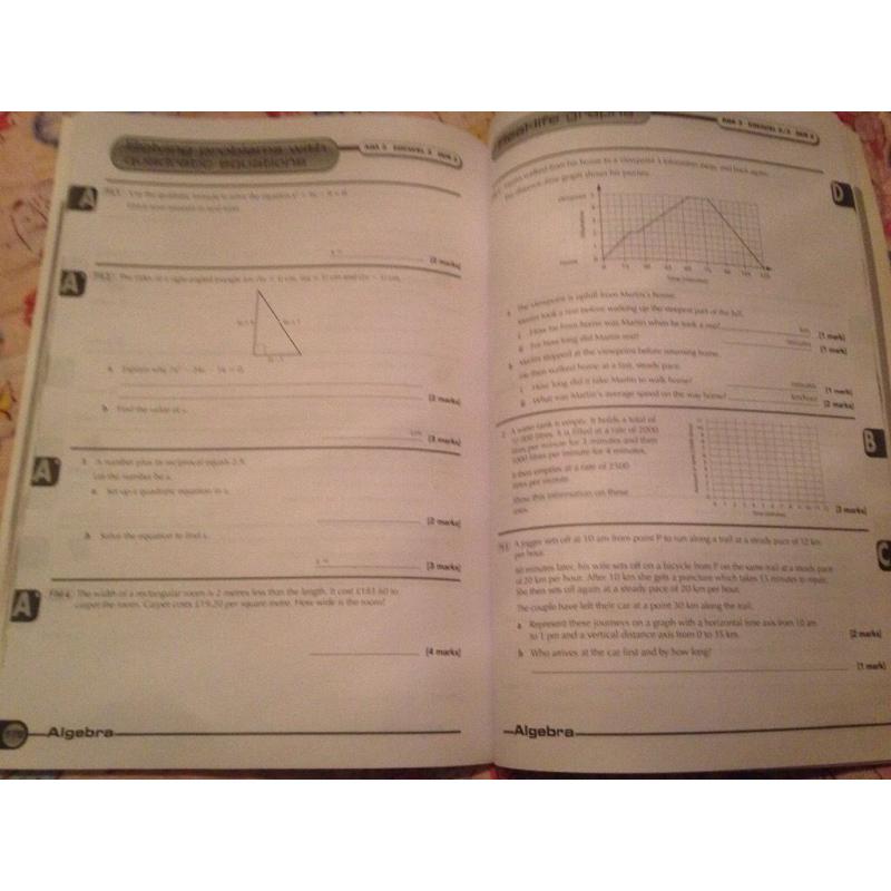 GCSE maths revision guide.