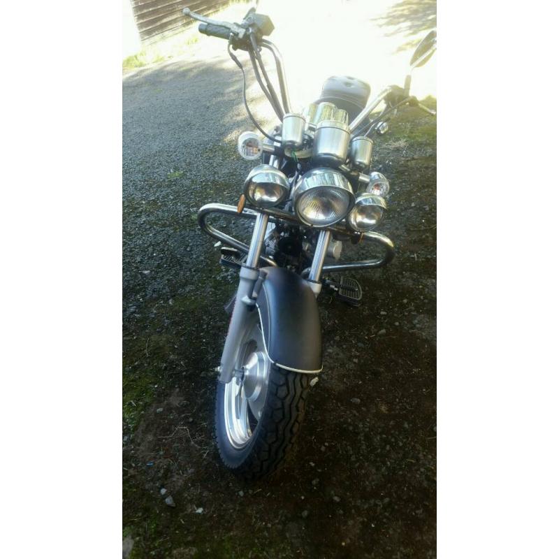 Pioneer motorcycle 125 cruiser on done 11 miles from new