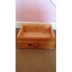 Solid pine bedside cabinets x2