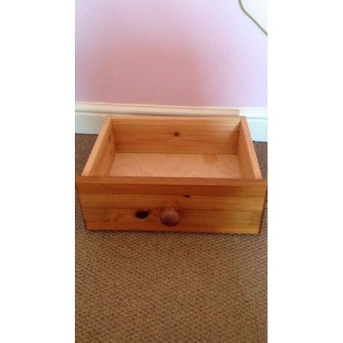 Solid pine bedside cabinets x2